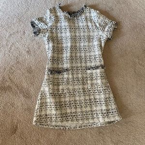 tweed plaid chanel dress